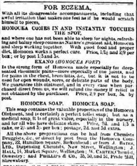 Eczema soap Wellington Journal - Saturday 04 May 1895